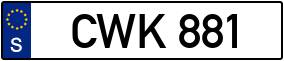 Trailer License Plate
